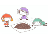 3人の小人『ハンドピック』のイラスト