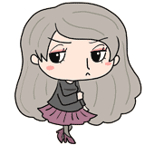 軽蔑の眼差しの美女のイラスト