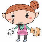 泣く保育士のイラスト