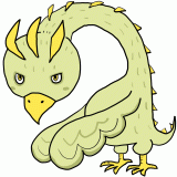 空を飛びそうなモンスターのイラスト