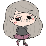 照れる美女のイラスト