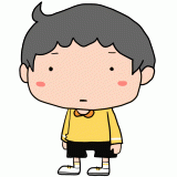 無表情の男の子のイラスト
