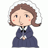 微笑むナイチンゲールのイラスト