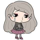 泣く美女のイラスト