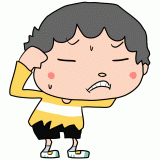 悩む男の子のイラスト
