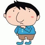 困るお父さんのイラスト