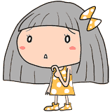 困る女の子のイラスト
