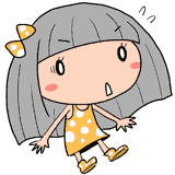 驚く女の子のイラスト