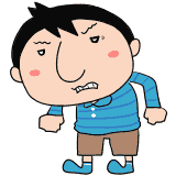 悔しそうな新米パパのイラスト