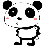怒るパンダのイラスト