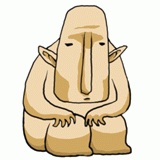 哀愁のあるゴーレムのイラスト