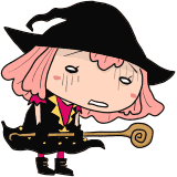 落ち込む魔法少女のイラスト