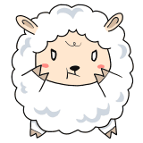 怒る羊のイラスト