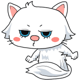 怒るペルシャ猫のイラスト