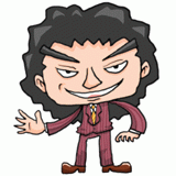 声をかけてくる詐欺師のイラスト