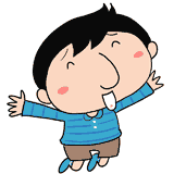 喜ぶ新米パパのイラスト
