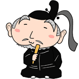 穏やかな笑顔の徳川家康のイラスト