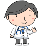 優しそうな研修医のイラスト
