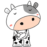 考える牛のイラスト