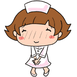 照れる看護師のイラスト