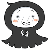 照れる死神のイラスト