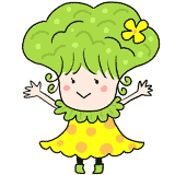 食物繊維たっぷりブロッコリーのイラスト