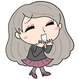 笑う美女のイラスト
