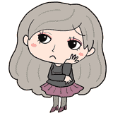 悩む美女のイラスト