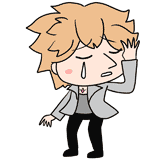 泣くホストのイラスト