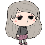 無表情の美女のイラスト