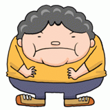 太った男性のイラスト