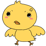 怒るヒヨコのイラスト