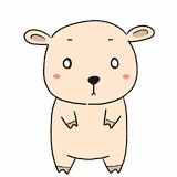 毛がない羊のイラスト