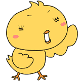張り切るヒヨコのイラスト