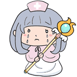 泣く白魔法使いのイラスト