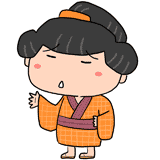 呆れる江戸の町娘のイラスト