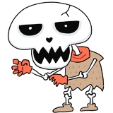 骸骨のモンスターのイラスト