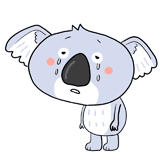 泣くコアラのイラスト