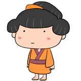 ぼーっとする江戸の町娘のイラスト