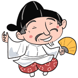 天下統一！踊る豊臣秀吉のイラスト