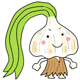 疲労回復！ニンニクのイラスト