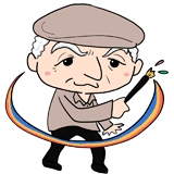 絵を描くパブロ・ピカソのイラスト