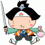 鬼退治に向かう桃太郎のイラスト