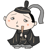 気が弱そうな小早川秀秋のイラスト