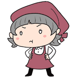 怒る女性店員のイラスト