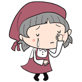 泣くパート主婦のイラスト