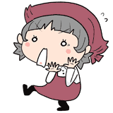 驚くパート店員のイラスト