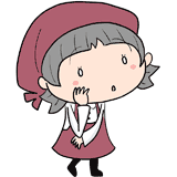 考えるパートさんのイラスト