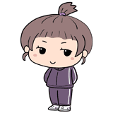 微笑むジャージ女子のイラスト