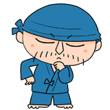 考える陶芸家のイラスト